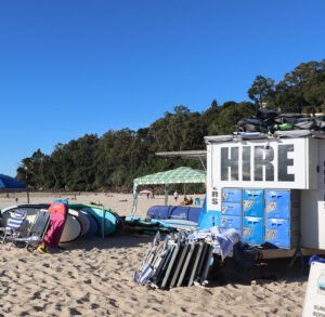 Hire all your equipment on Main Beach Noosa a short stroll from The Cove Noosa